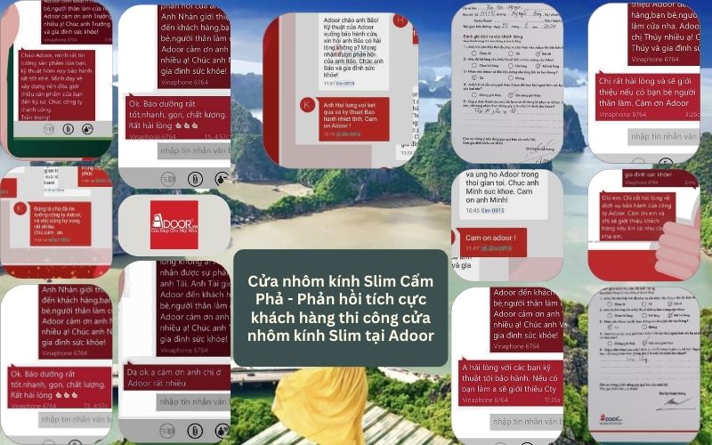 Cửa nhôm kính Slim Cẩm Phả - Phản hồi tích cực khách hàng thi công cửa nhôm kính Slim tại Adoor Cửa nhôm kính Slim Cẩm Phả - Phản hồi tích cực khách hàng thi công cửa nhôm kính Slim tại Adoor