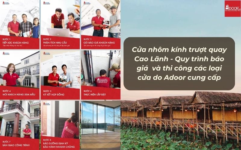Cửa nhôm kính trượt quay Cao Lãnh - Quy trình báo giá và thi công các loại cửa do Adoor cung cấp Cửa nhôm kính trượt quay Cao Lãnh - Quy trình báo giá và thi công các loại cửa do Adoor cung cấp