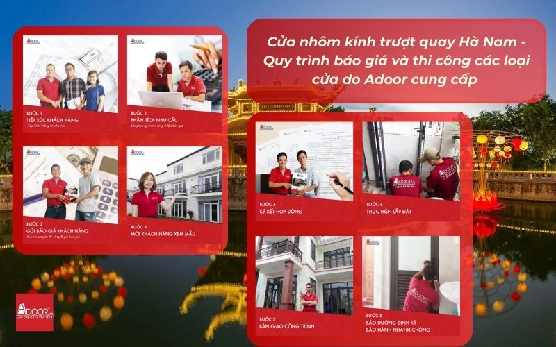 Cửa nhôm kính trượt quay Hà Nam - Quy trình báo giá và thi công các loại cửa do Adoor cung cấp Cửa nhôm kính trượt quay Hà Nam - Quy trình báo giá và thi công các loại cửa do Adoor cung cấp