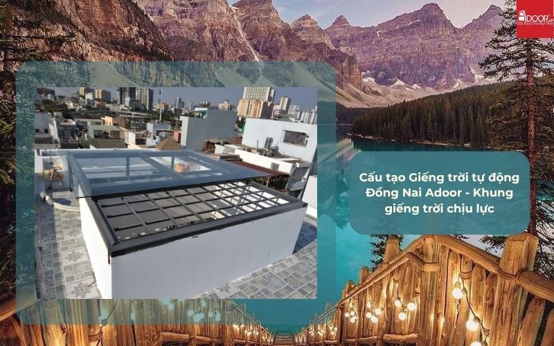Cấu tạo Giếng trời tự động Đồng Nai Adoor - Khung giếng trời chịu lực