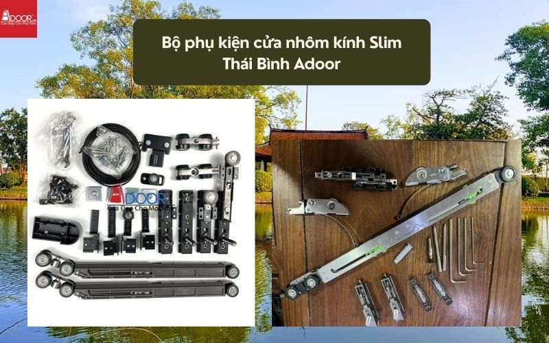 Bộ phụ kiện cửa nhôm kính Slim Thái Bình Adoor 02 Bộ phụ kiện cửa nhôm kính Slim Thái Bình Adoor 02