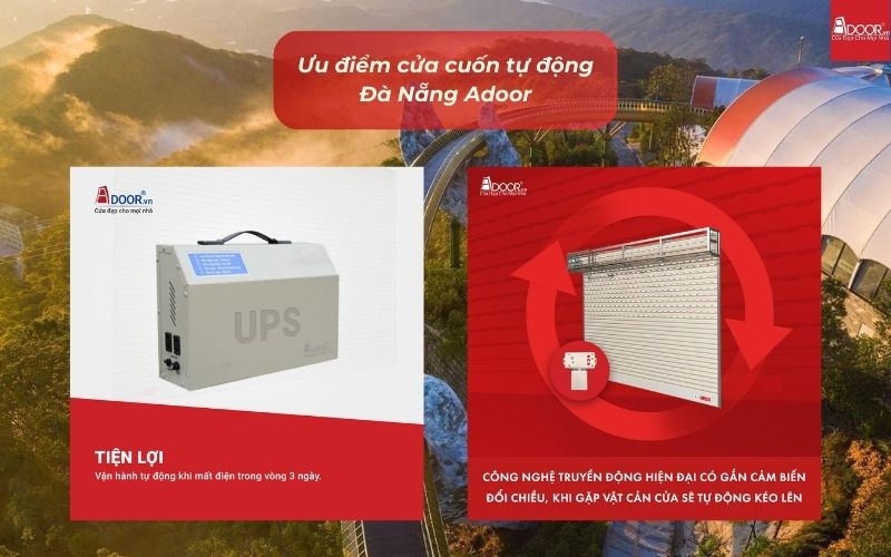Ưu điểm cửa cuốn tự động Đà Nẵng Adoor