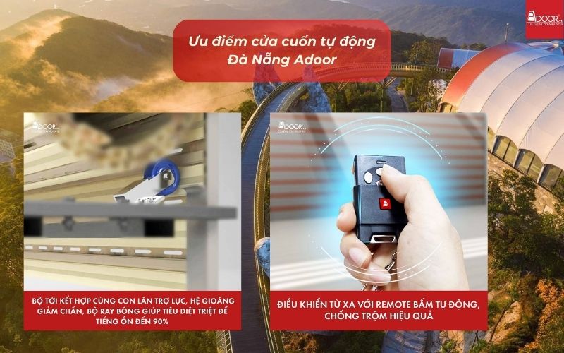 Ưu điểm cửa cuốn tự động Đà Nẵng Adoor