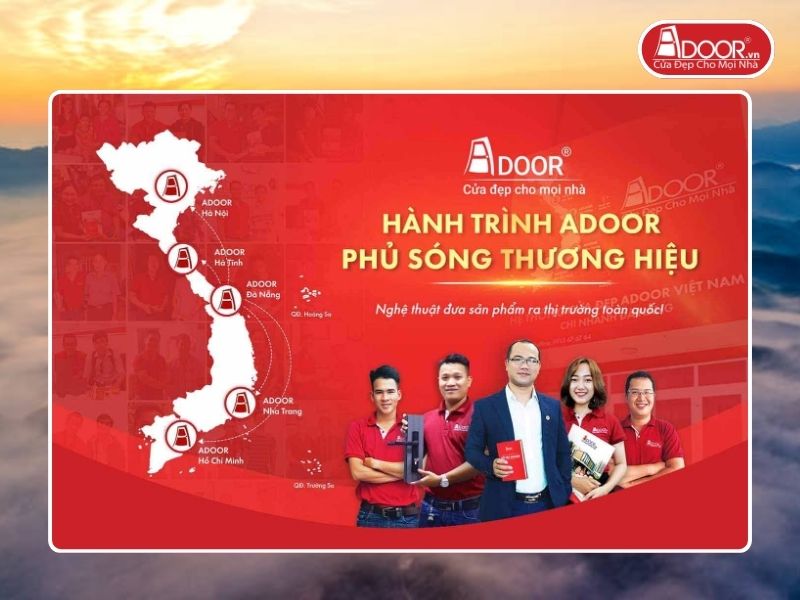 Chi nhánh Adoor phủ rộng toàn quốc phục vụ khách hàng Cửa Cổng Tự Động tại Bảo Lộc