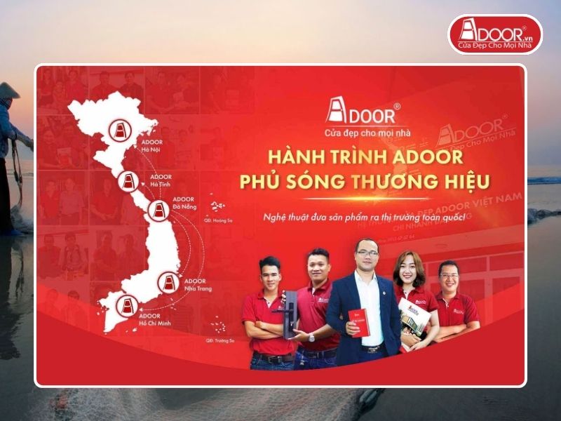 Chi nhánh Adoor phủ rộng toàn quốc phục vụ khách hàng Cửa Cổng Tự Động tại Đà Nẵng