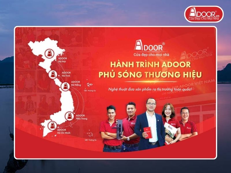 Chi nhánh Adoor phủ rộng toàn quốc phục vụ khách hàng Cửa Cổng Tự Động tại Hà Nam