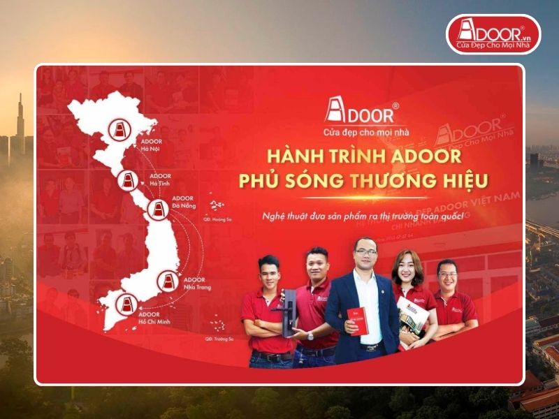 Chi nhánh Adoor phủ rộng toàn quốc phục vụ khách hàng Cửa Cổng Tự Động tại Hồ Chí Minh