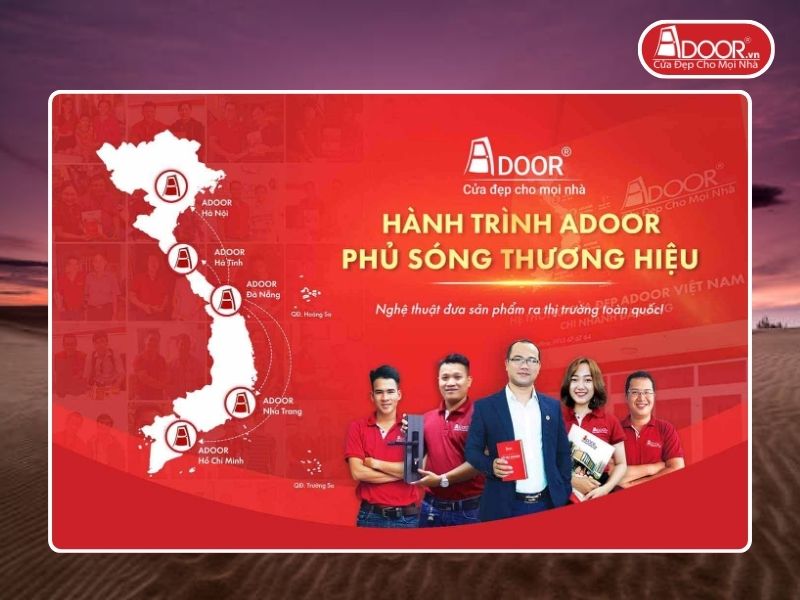 Chi nhánh Adoor phủ rộng toàn quốc phục vụ khách hàng Cửa Cổng Tự Động tại Tại Phan Rang
