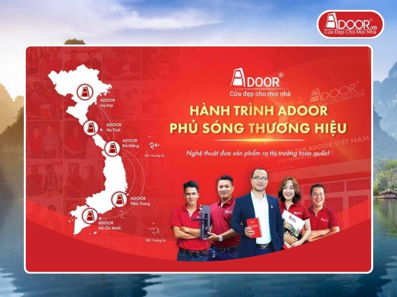 Chi nhánh Adoor phủ rộng toàn quốc phục vụ khách hàng Cửa Cổng Tự Động tại Tuyên Quang