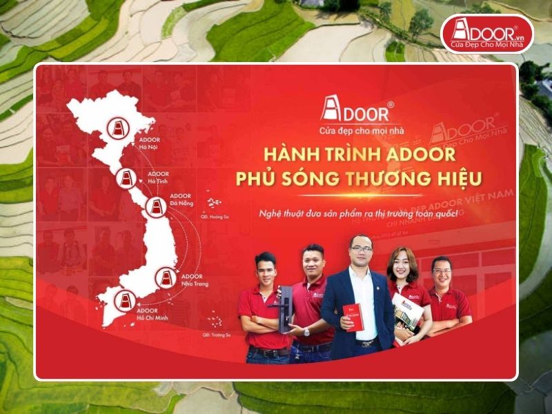 Chi nhánh Adoor phủ rộng toàn quốc phục vụ khách hàng Cửa Cổng Tự Động tại Yên Bái