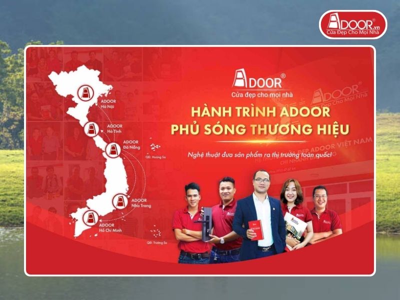 Chi nhánh Adoor phủ rộng toàn quốc phục vụ khách hàng Cửa Kính Tự Động tại Lạng Sơn