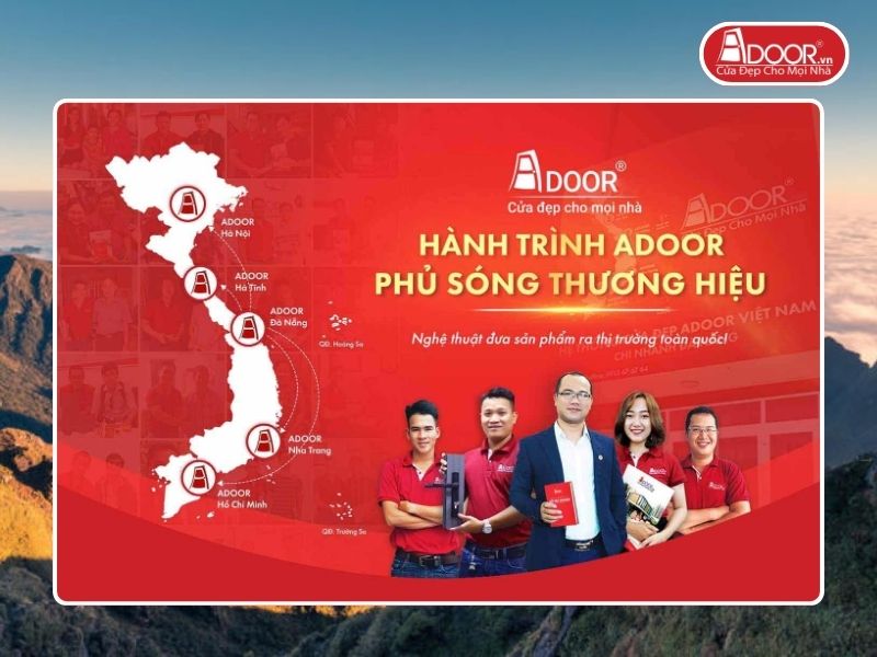 Chi nhánh Adoor phủ rộng toàn quốc phục vụ khách hàng tại Lào Cai
