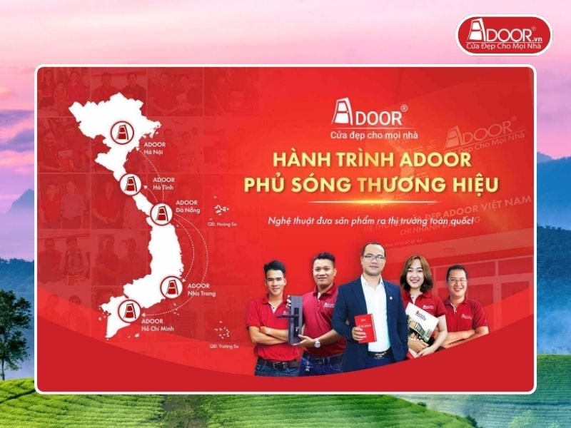 Chi nhánh Adoor phủ rộng toàn quốc phục vụ khách hàng tại Việt Trì