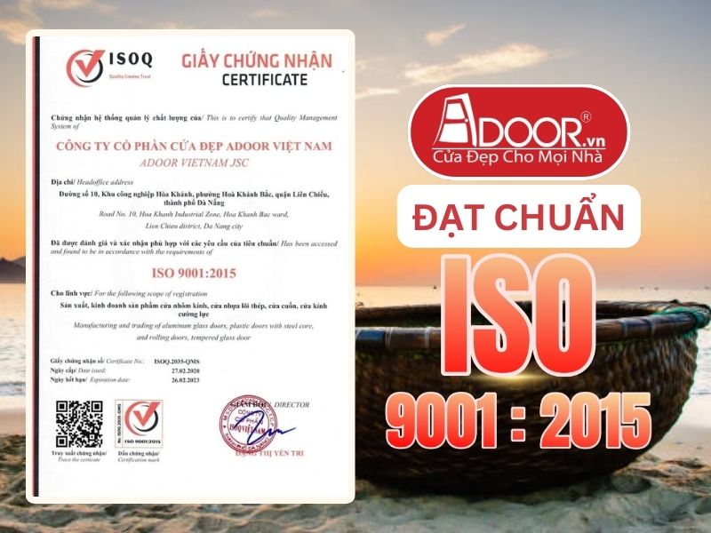 Chứng nhận ISO minh chứng chất lượng Cửa Cổng Tự Động Adoor phục vụ Ninh Thuận