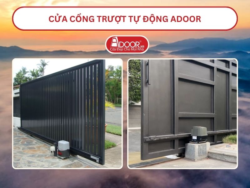 Cửa Cổng trượt tự động Adoor tại Bảo Lộc