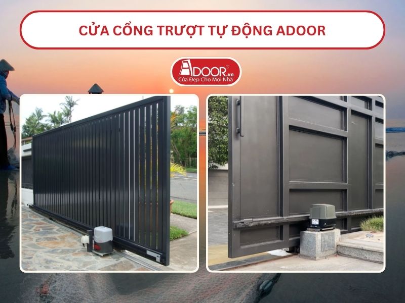 Cửa Cổng trượt tự động Adoor tại Đà Nẵng