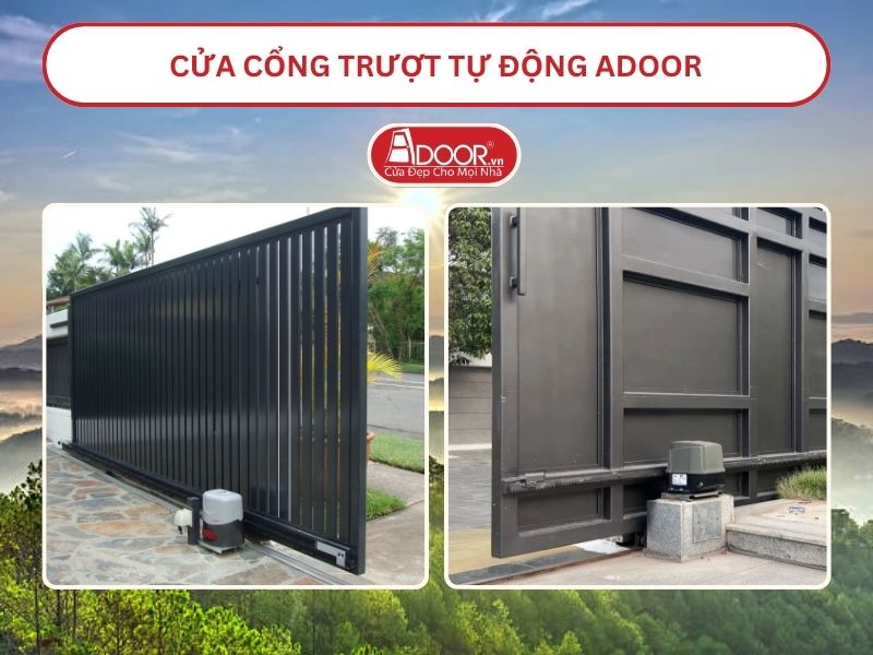 Cửa Cổng trượt tự động Adoor tại Lâm Đồng