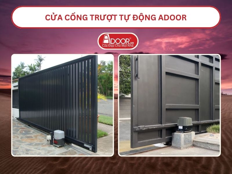 Cửa Cổng trượt tự động Adoor tại Tại Phan Rang