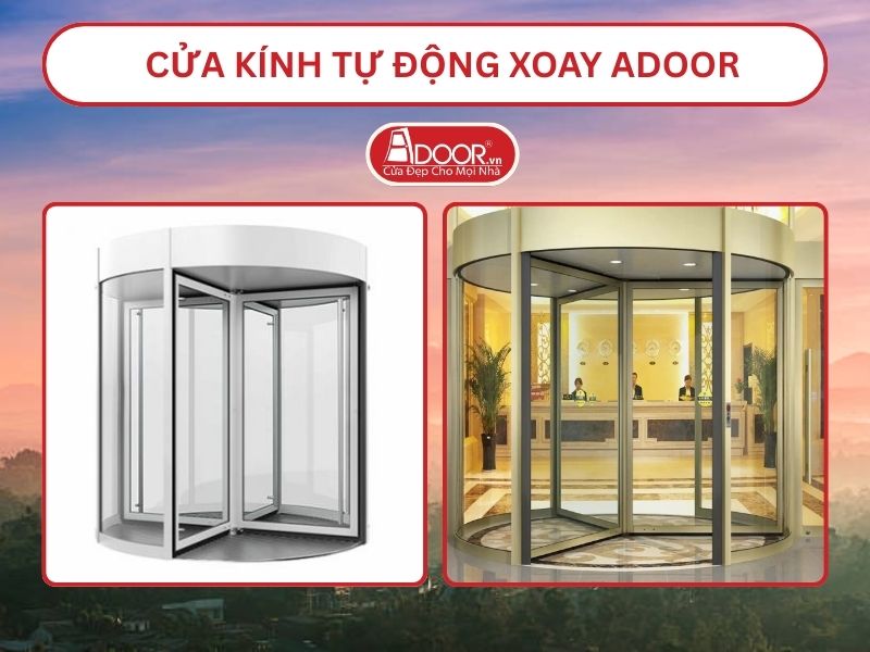 Cửa kính tự động xoay adoor tại Bảo Lộc