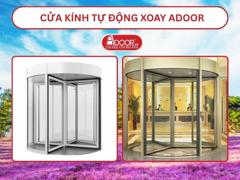 Cửa kính tự động xoay adoor tại Đà Lạt