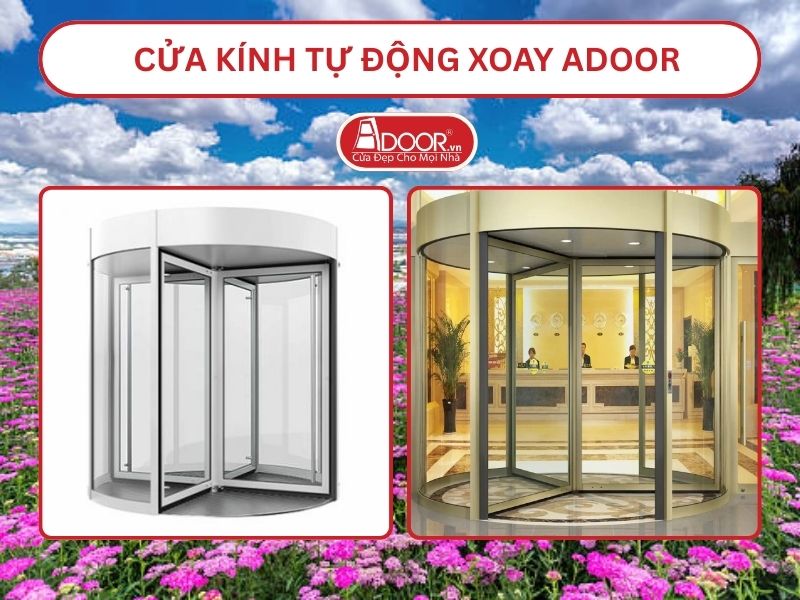 Cửa kính tự động xoay adoor tại Lâm Đồng