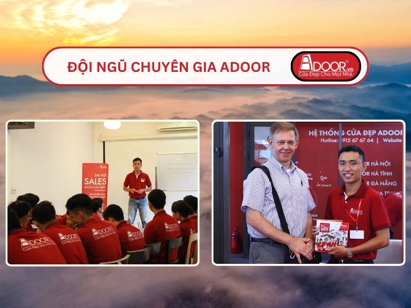 Đội ngũ Adoor chuyên nghiệp phục vụ khách hàng tại Bảo Lộc