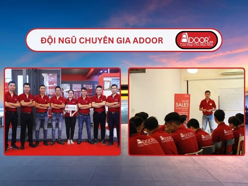 Đội ngũ Adoor chuyên nghiệp phục vụ khách hàng tại Bảo Lộc