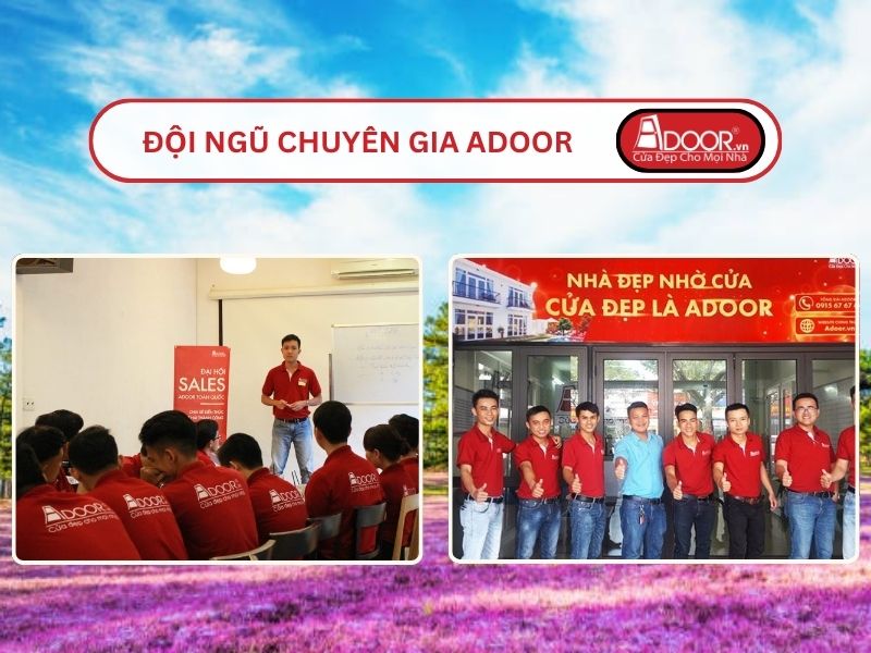 Đội ngũ Adoor chuyên nghiệp phục vụ khách hàng tại Đà Lạt
