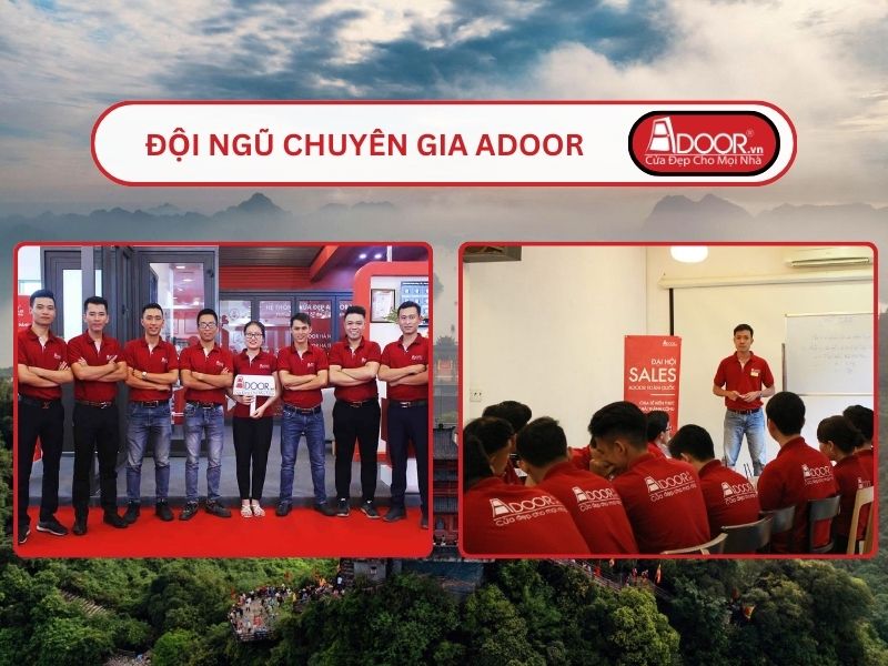 Đội ngũ Adoor chuyên nghiệp phục vụ khách hàng tại Hoa Lư, Ninh Bình