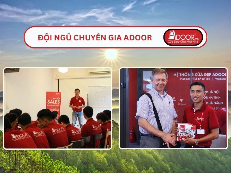 Đội ngũ Adoor chuyên nghiệp phục vụ khách hàng tại Lâm Đồng