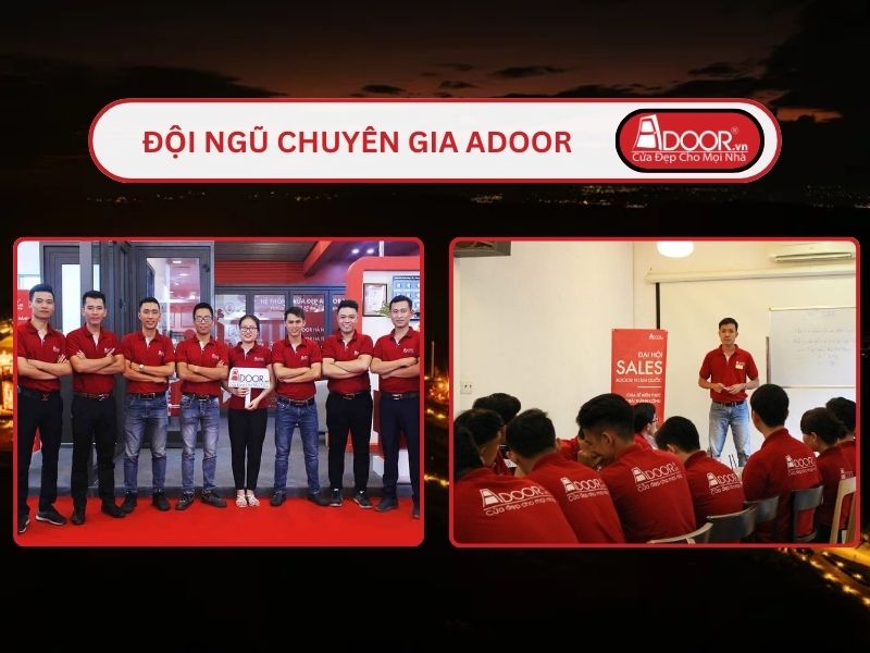 Đội ngũ Adoor chuyên nghiệp phục vụ khách hàng tại Lâm Đồng