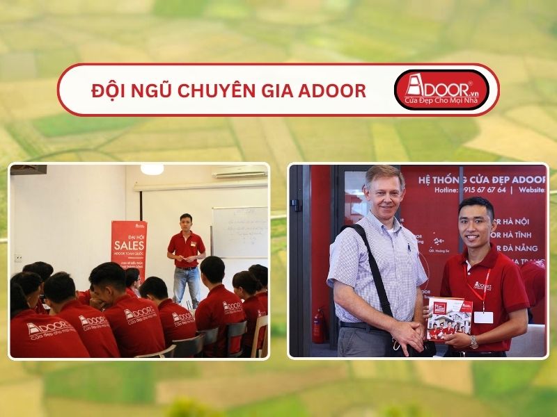 Đội ngũ Adoor chuyên nghiệp phục vụ khách hàng tại Lạng Sơn