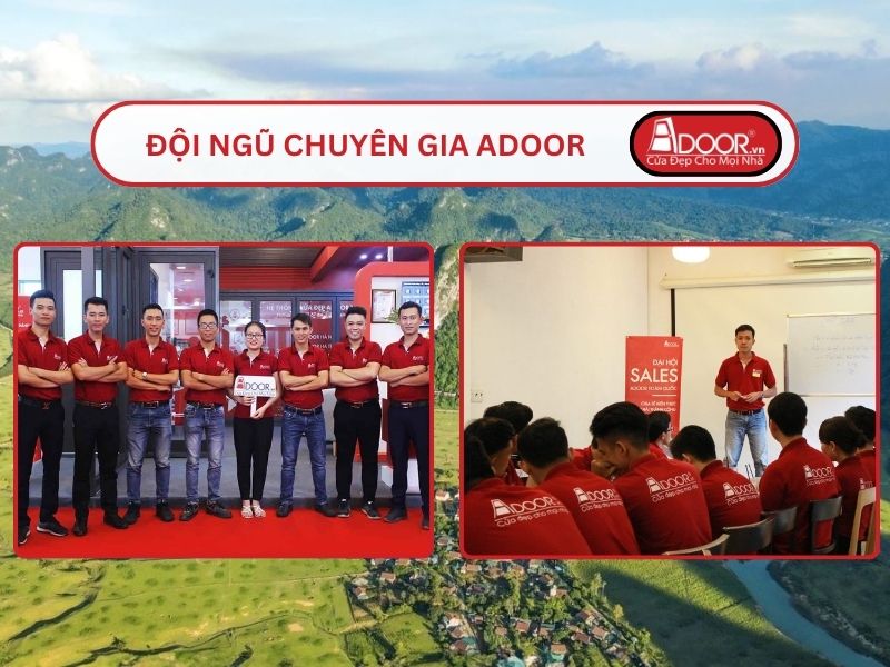 Đội ngũ Adoor chuyên nghiệp phục vụ khách hàng tại Lạng Sơn