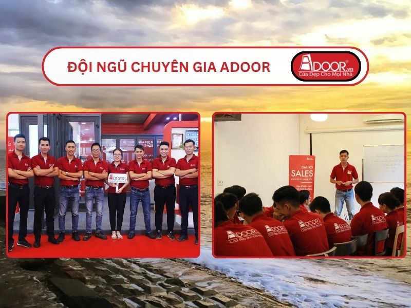 Đội ngũ Adoor chuyên nghiệp phục vụ khách hàng tại Nam Định