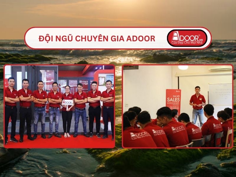 Đội ngũ Adoor chuyên nghiệp phục vụ khách hàng tại Phan Rang