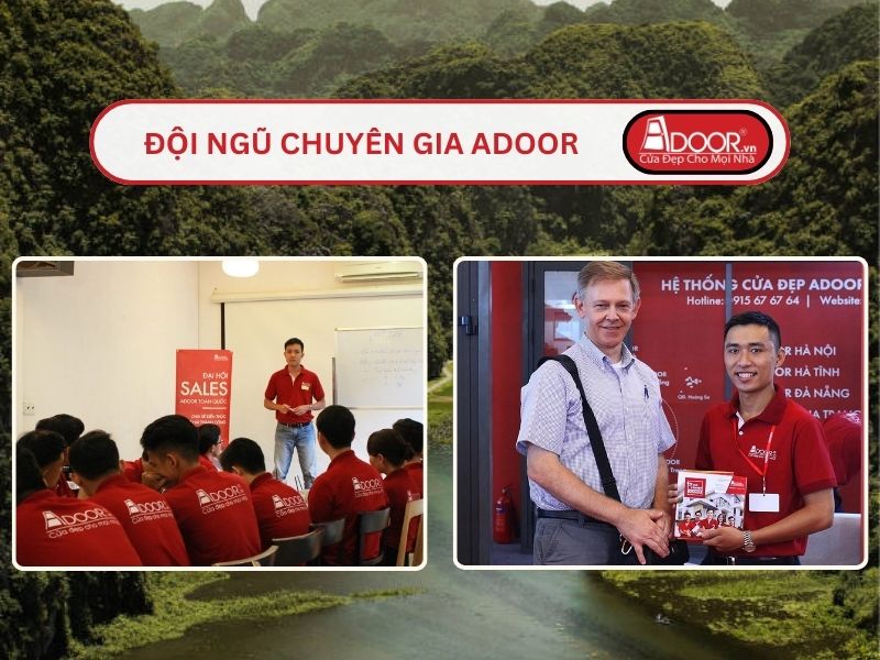 Đội ngũ Adoor chuyên nghiệp phục vụ khách hàng tại Tam Điệp