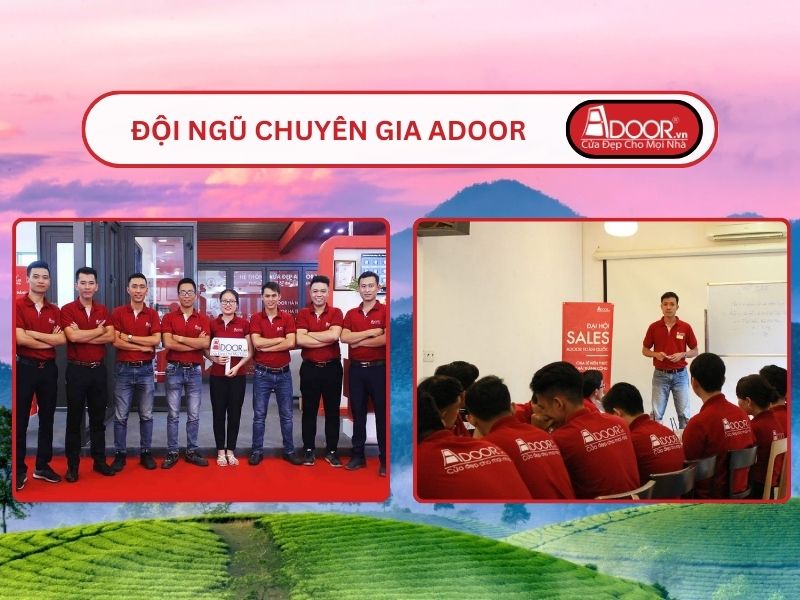 Đội ngũ Adoor chuyên nghiệp phục vụ khách hàng tại Việt Trì