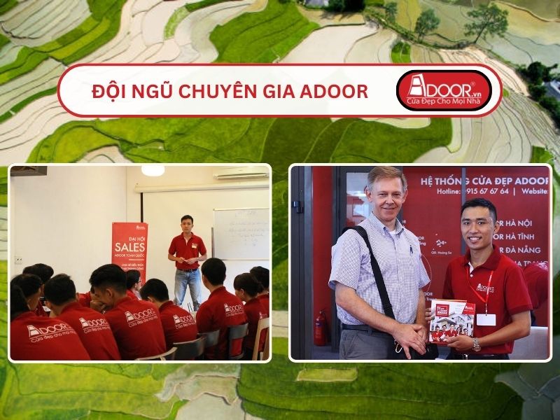Đội ngũ Adoor chuyên nghiệp phục vụ khách hàng tại Yên Bái