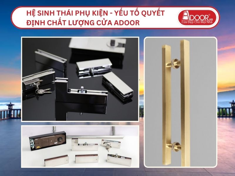 Hệ Sinh Thái Phụ Kiện - Yếu Tố Quyết Định Chất Lượng Cửa Nhôm Kính Thủy Lực Adoor Tại Bảo Lộc