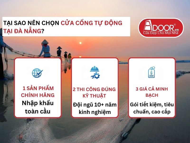 Lợi thế vượt trội của Adoor mang lại cho khách hàng Cửa Cổng Tự Động Adoor tại Đà Nẵng