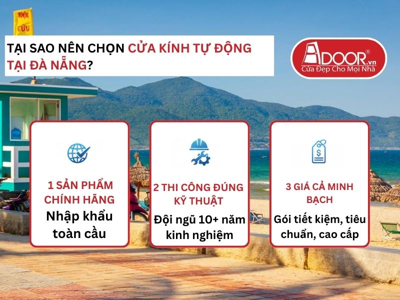 Lợi thế vượt trội của Adoor mang lại cho khách hàng Cửa Kính Tự Động Adoor tại Đà Nẵng