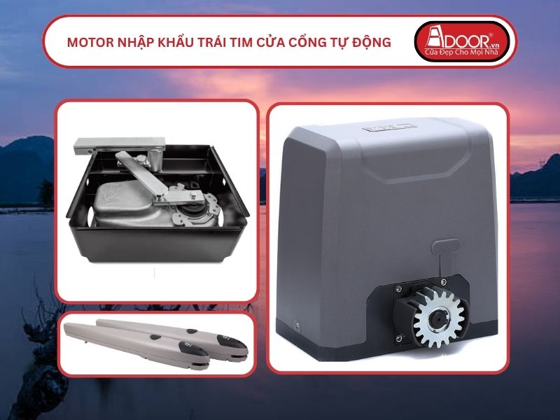 Motor Nhập Khẩu Trái Tim Cửa Cổng Tự Động Adoor Hà Nam