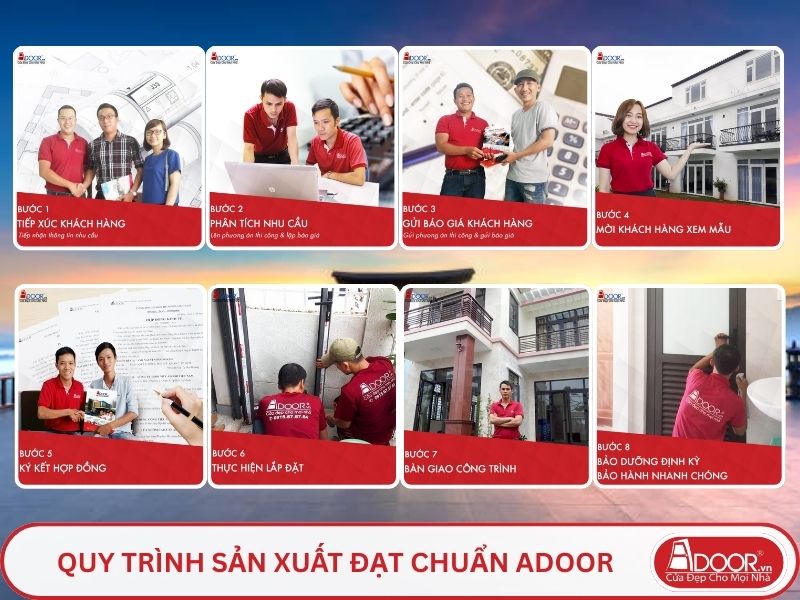Quy trình Adoor phục vụ khách hàng tại Bảo Lộc