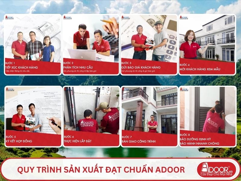 Quy trình Adoor phục vụ khách hàng tại Cao Bằng