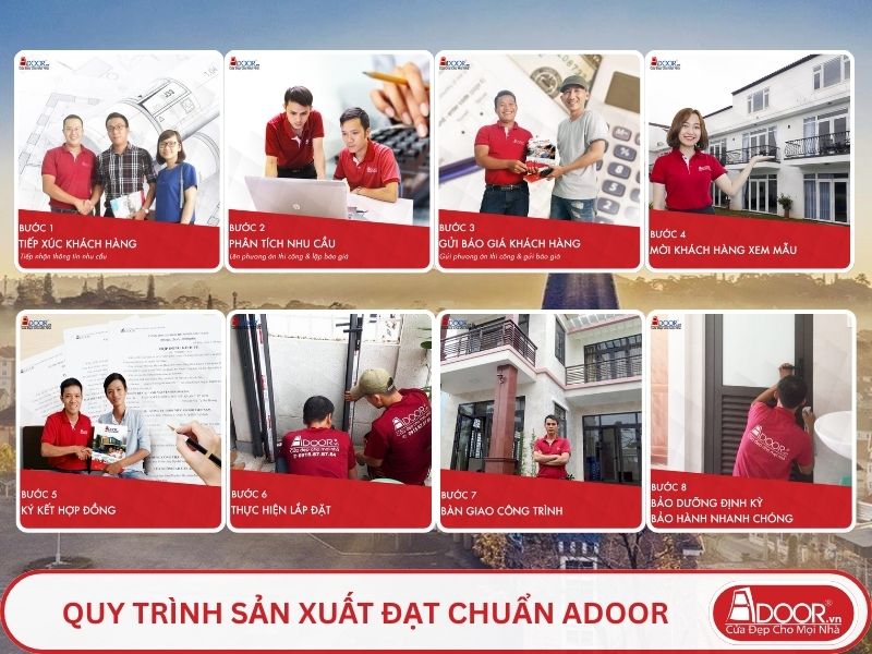Quy trình Adoor phục vụ khách hàng tại Đà Lạt