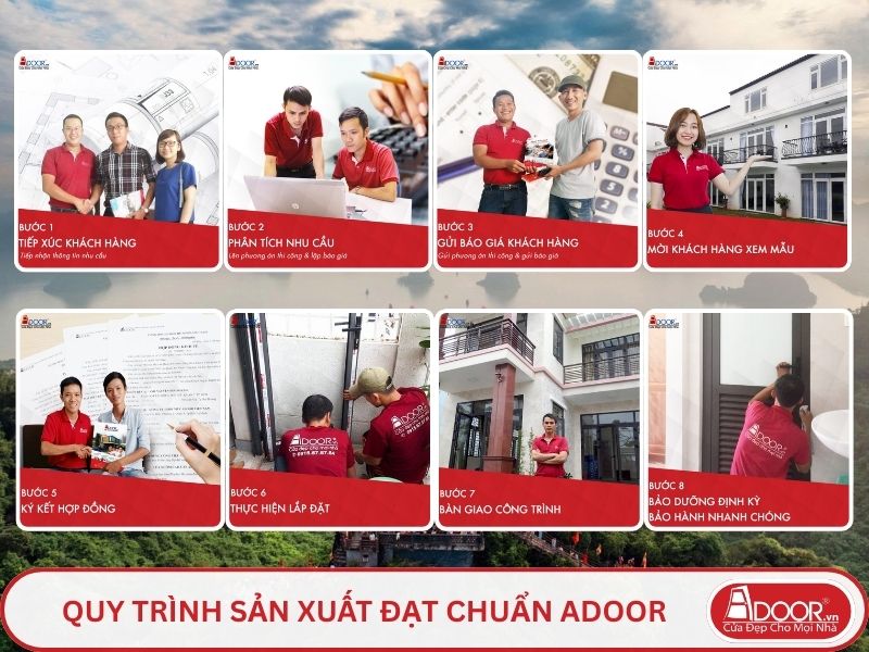 Quy trình Adoor phục vụ khách hàng tại Hoa Lư, Ninh Bình