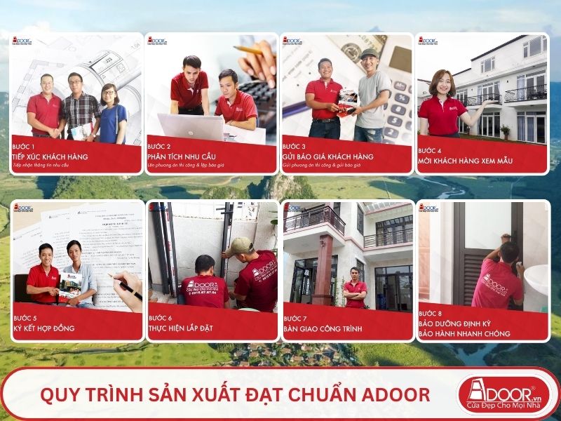 Quy trình Adoor phục vụ khách hàng tại Lạng Sơn