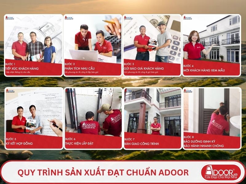 Quy trình Adoor phục vụ khách hàng tại Phan Rang