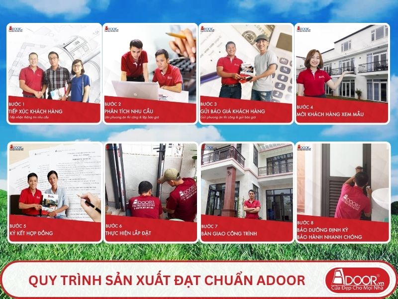 Quy trình Adoor phục vụ khách hàng tại Tam Điệp, Ninh Bình