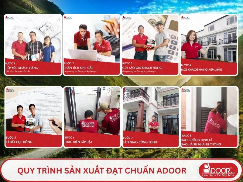 Quy trình Adoor phục vụ khách hàng tại Tuyên Quang